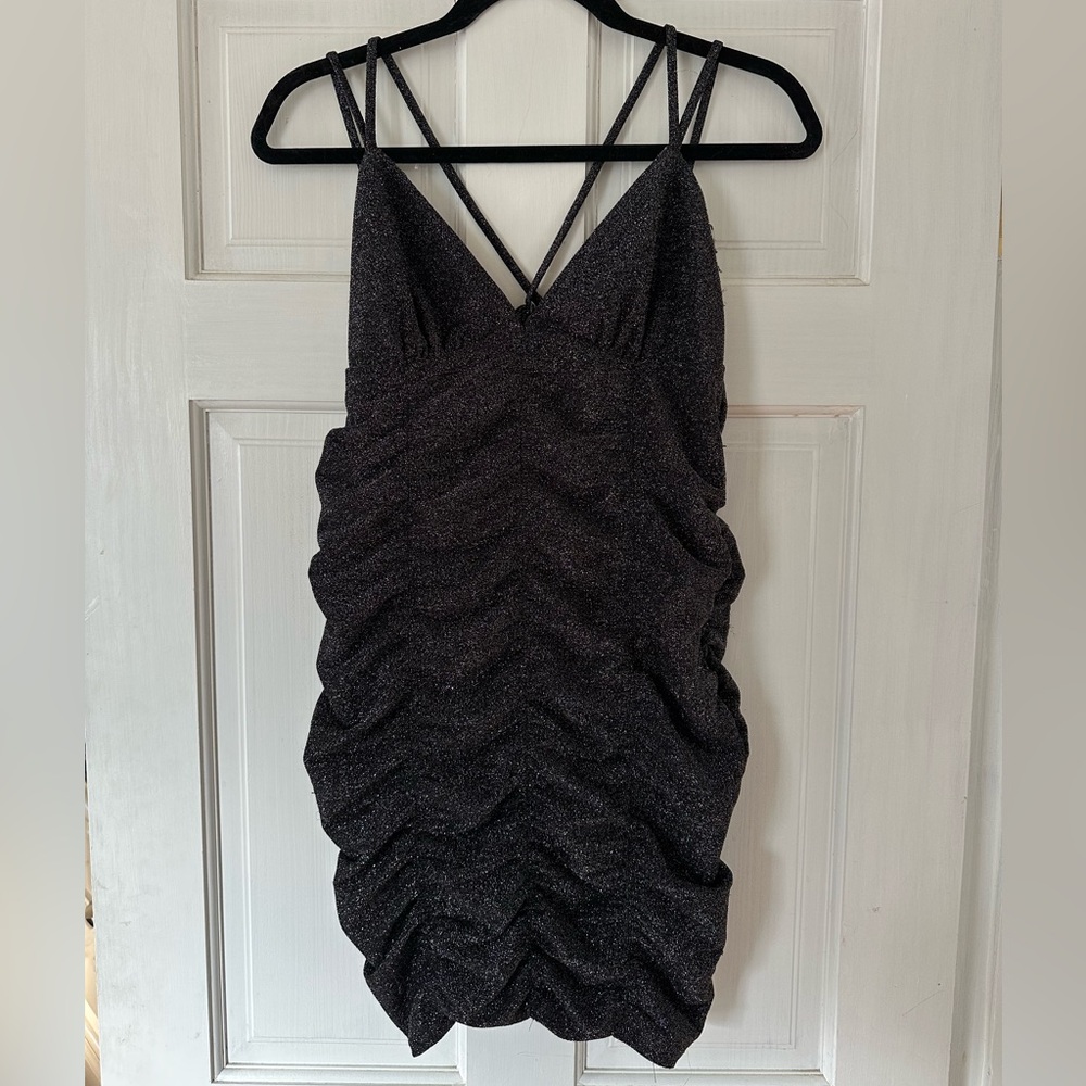 Wild Fable Black Sparkly Mini Dress
